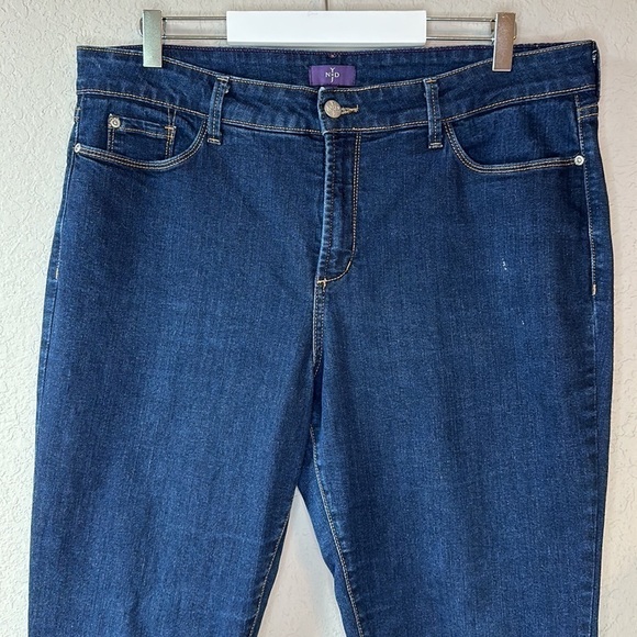 NYDJ Dark Wash High Rise Legging Skinny Jeans Size 16 - Picture 2 of 16